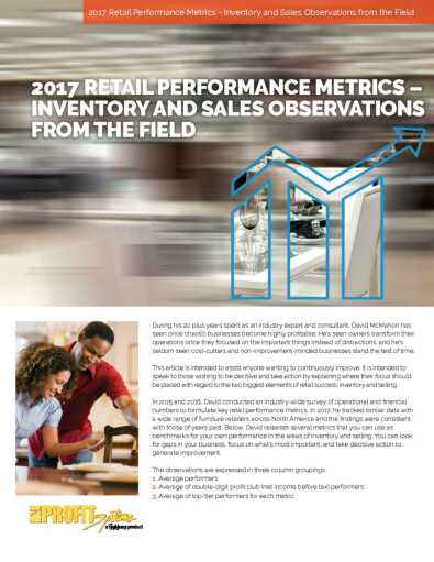 Retail Performance Metrics: Inventory and Sales White Paper