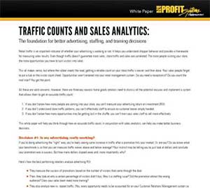 Traffic Counts and Sales Analytics White Paper