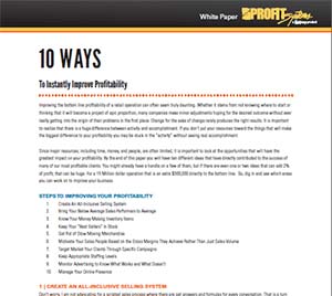 10 Ways to Improve Profitability White Paper